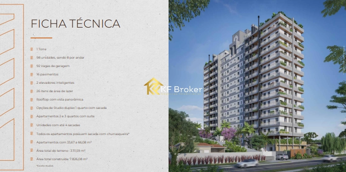 Apartamentos à Venda, com 2 ou 3 quartos - Bairro Alto em Curitiba/PR: 26ª foto da galeria de imagens do imóvel