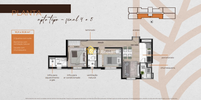 Apartamentos à Venda, com 2 ou 3 quartos - Bairro Alto em Curitiba/PR: 35ª foto da galeria de imagens do imóvel