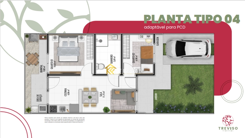 Casas à Venda Residencial Treviso - Fazenda Rio Grande/PR: 10ª foto da galeria de imagens do imóvel