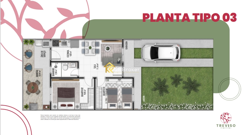 Casas à Venda Residencial Treviso - Fazenda Rio Grande/PR: 9ª foto da galeria de imagens do imóvel