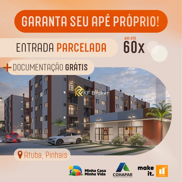 Apartamento à Venda, com 02 quartos - Atuba em Pinhais/PR: 3ª foto da galeria de imagens do imóvel