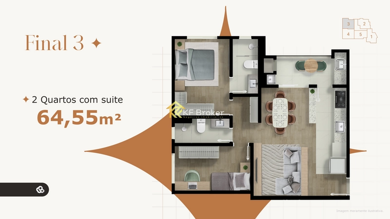 Apartamentos à Venda - Tingui em Curitiba/PR: 29ª foto da galeria de imagens do imóvel