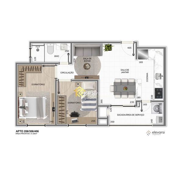 Apartamento à Venda – Weissópolis, Pinhais/PR: 5ª foto da galeria de imagens do imóvel