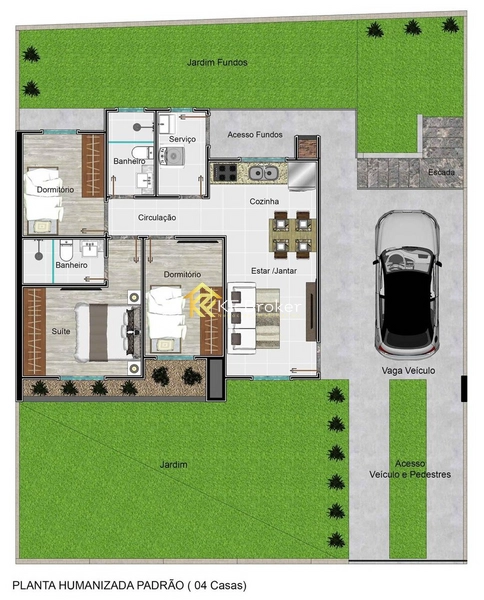 Casas à Venda, com 3 quartos – Guarani, Colombo/PR: 5ª foto da galeria de imagens do imóvel