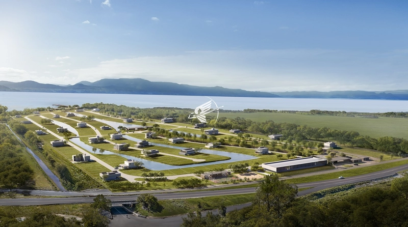 Lote/Terreno beira lago à venda no condomínio Harmony: 3ª foto da galeria de imagens do imóvel