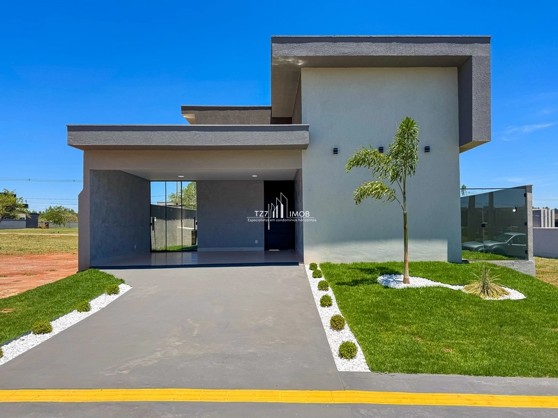 Casa térrea com 3 suítes mais Home, no Condomínio Terras Alpha 2.