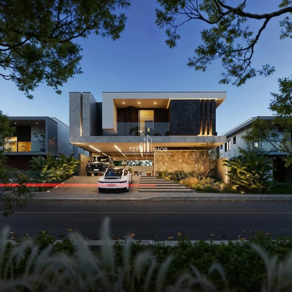 Sobrado com 4 suítes plenas, incluindo uma máster com closet.