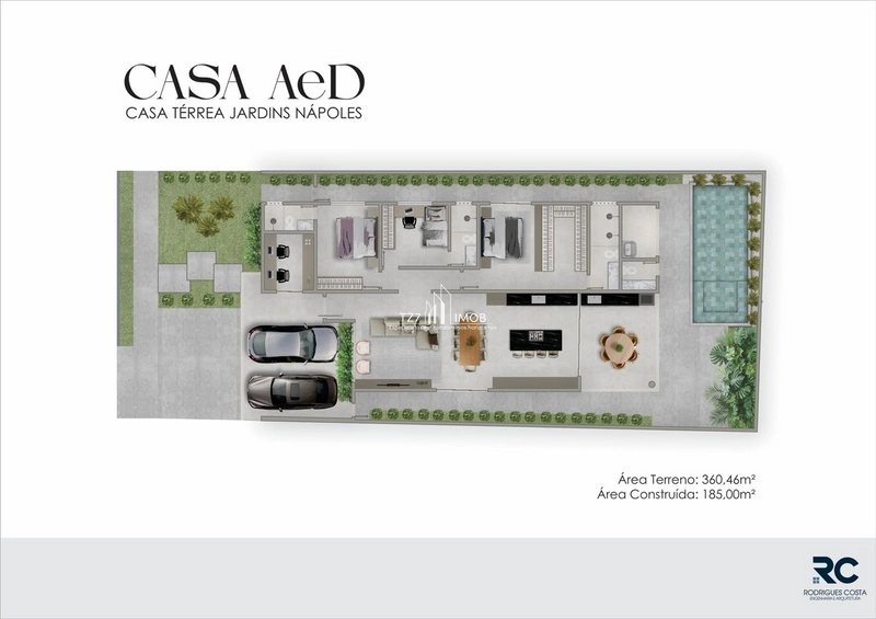 Casa com 3 suítes plenas, sendo 1 master com closet e 2 chuveiros.: 6ª foto da galeria de imagens do imóvel