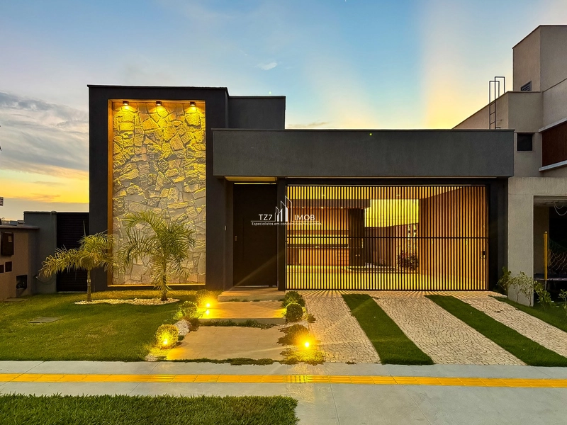 Casa Térrea Jardins Bolonha, com 3 suítes plenas, completa em armarios