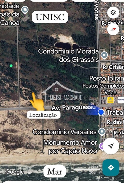 Terreno de Esquina | 300m² | Apenas 550 metros do mar em Capão Novo: 2ª foto da galeria de imagens do imóvel