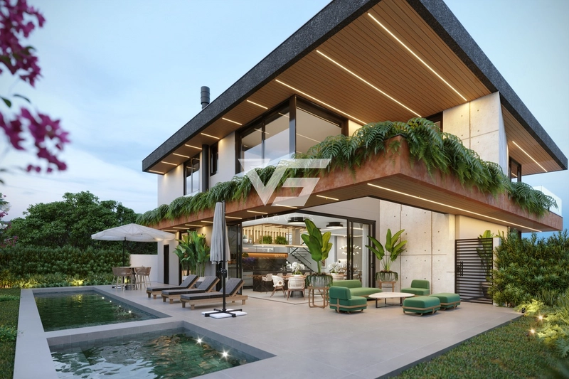 CASA A VENDA NA PLANTA NO CONDOMÍNIO VIVÁ RESIDENCE CACUPÉ FRENTE MAR: 3ª foto da galeria de imagens do imóvel