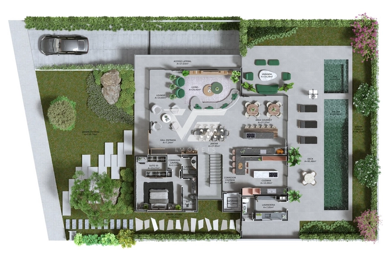 CASA A VENDA NA PLANTA NO CONDOMÍNIO VIVÁ RESIDENCE CACUPÉ FRENTE MAR: 45ª foto da galeria de imagens do imóvel