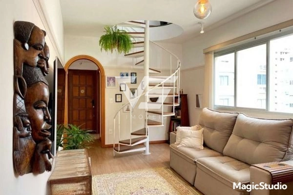 APARTAMENTO DUPLEX NO CENTRO SEMIMOBILIADO COM 1 VAGA: 3ª foto da galeria de imagens do imóvel