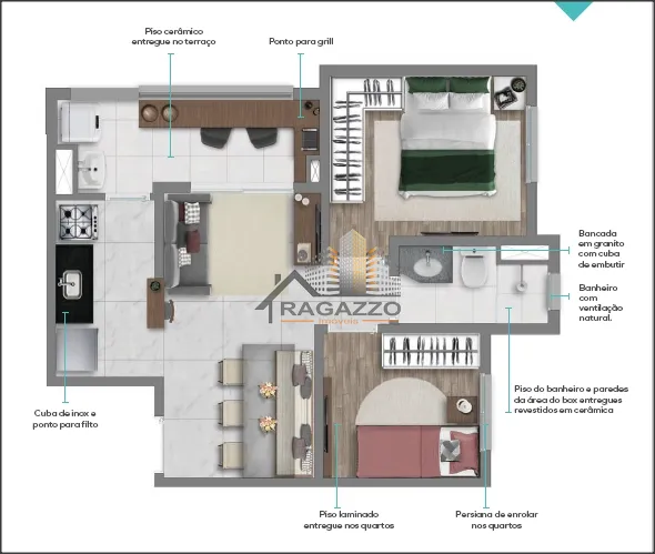 Apartamento de 2 dormitórios ao lado da estação Alto do Ipiranga: 11ª foto da galeria de imagens do imóvel