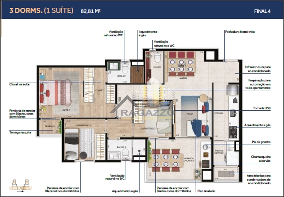 Apartamentos a venda com 3 Dormitórios em Santo André: 38ª foto da galeria de imagens do imóvel