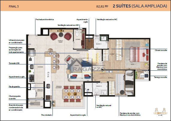 Apartamentos a venda com 3 Dormitórios em Santo André: 39ª foto da galeria de imagens do imóvel