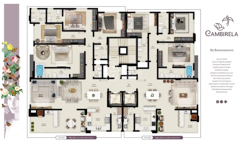 Apartamento em Itapema/SC com 4 suítes: 19ª foto da galeria de imagens do imóvel