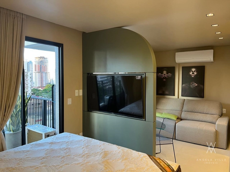 Apartamento studio mobiliado e decorado: 3ª foto da galeria de imagens do imóvel