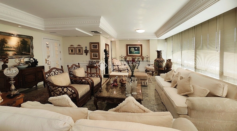 Luxuoso e amplo apartamento de 336m² com 4 Suítes | Semimobiliado | 4: 4ª foto da galeria de imagens do imóvel