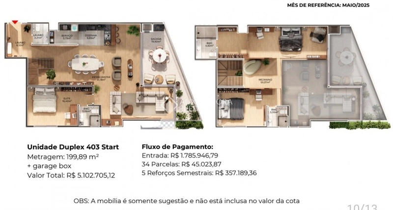 Lançamento - Apartamento duplex em Canajurê: 17ª foto da galeria de imagens do imóvel