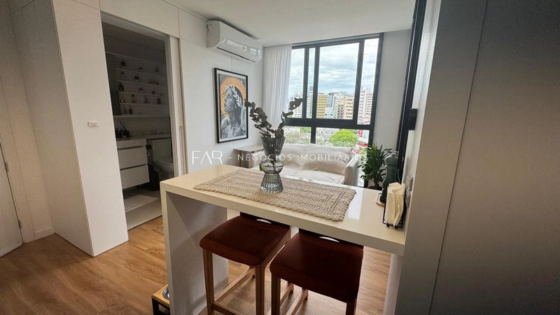 Estúdio a venda no centro mobiliado e equipado com 37 m² privativos: 5ª foto da galeria de imagens do imóvel