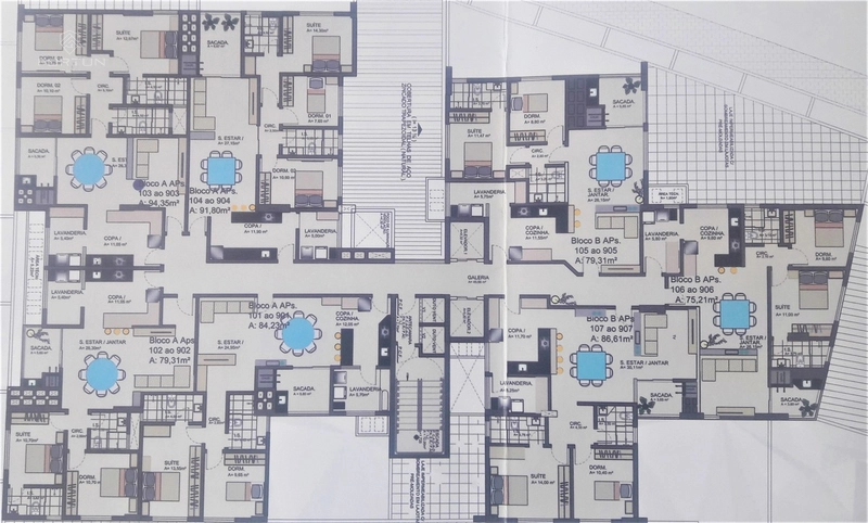 APARTAMENTO COM 1 SUÍTE E 2 QUARTOS NO CENTRO: 9ª foto da galeria de imagens do imóvel