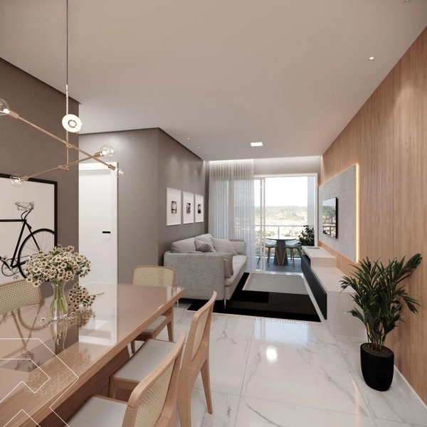APARTAMENTO COM 1 SUÍTE E 1 QUARTO NO CENTRO: 2ª foto da galeria de imagens do imóvel