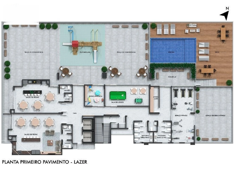 APARTAMENTO COM 1 SUÍTE E 1 QUARTO NO CENTRO: 4ª foto da galeria de imagens do imóvel