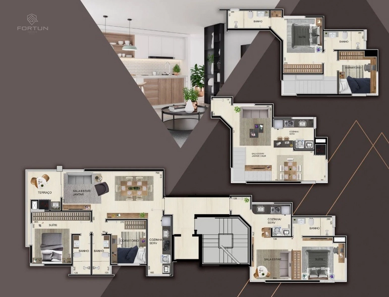APARTAMENTO COM 1 SUÍTE E 1 QUARTO - RESIDENCIAL ADONAI: 6ª foto da galeria de imagens do imóvel