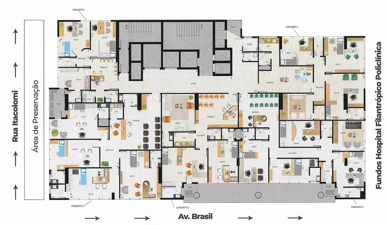 SALAS MULTIPROFISSIONAIS DA TORRE COORPORATIVA - PIO DE PIETRELCINA: 17ª foto da galeria de imagens do imóvel