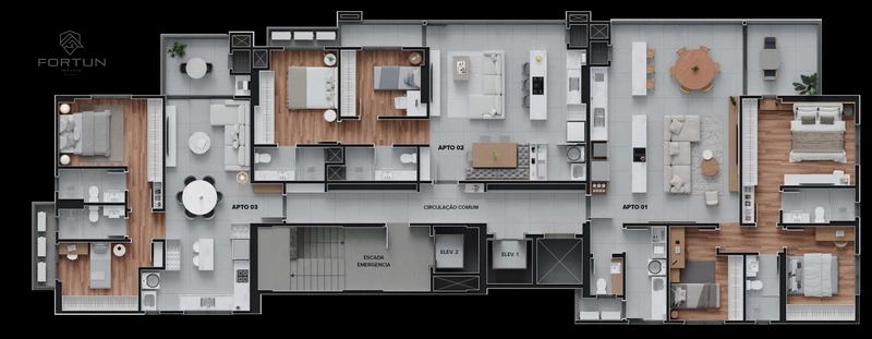 APARTAMENTOS COM SUÍTE MAIS 1 OU 2 QUARTOS - EDIFICIO CHARDONNAY: 10ª foto da galeria de imagens do imóvel