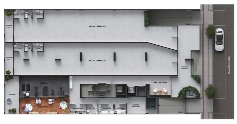 SALAS COMERCIAIS - EDIFÍCIO CHARDONNAY: 2ª foto da galeria de imagens do imóvel
