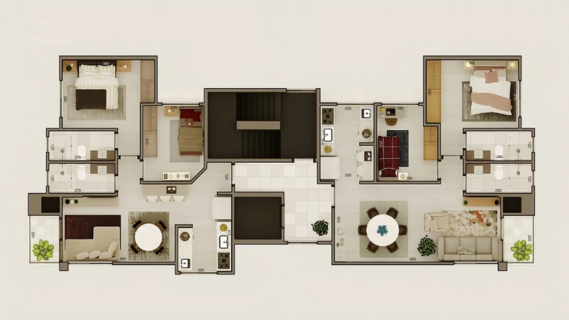 LANÇAMENTO - APARTAMENTO COM 1 SUÍTE E 1 QUARTO - RESIDENCIAL ISRAEL: 5ª foto da galeria de imagens do imóvel