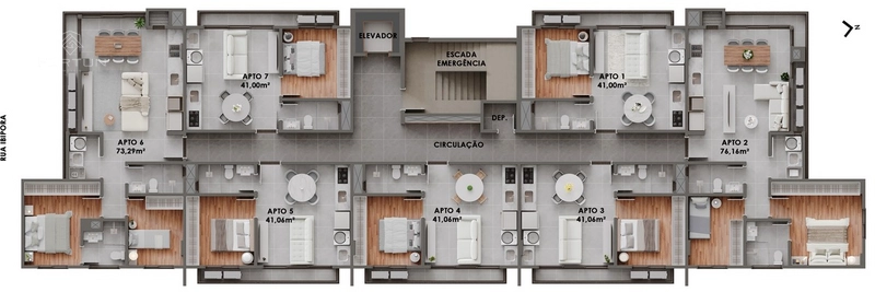 APARTAMENTO COM 1 SUÍTE E 1 QUARTO - EDIFÍCIO PINOT NOIR: 12ª foto da galeria de imagens do imóvel