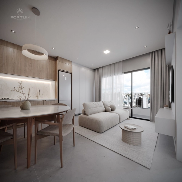 APARTAMENTO COM 1 SUÍTE E 1 QUARTO - EDIFÍCIO PINOT NOIR: 4ª foto da galeria de imagens do imóvel