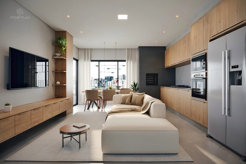 APARTAMENTO COM 1 SUÍTE E 1 QUARTO - EDIFÍCIO PINOT NOIR: 3ª foto da galeria de imagens do imóvel