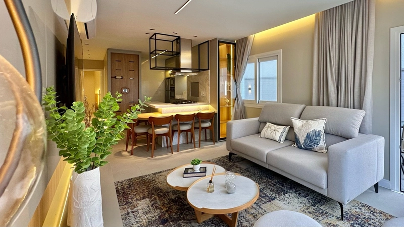 APARTAMENTO MOBILIADO E DECORADO, COM TERRAÇO E INFRA COMPLETA: 5ª foto da galeria de imagens do imóvel