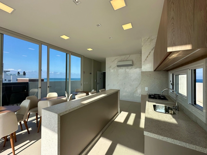 APARTAMENTO À VENDA COM TERRAÇO E INFRA COM  PISCINA E VISTA PARA O MA: 16ª foto da galeria de imagens do imóvel