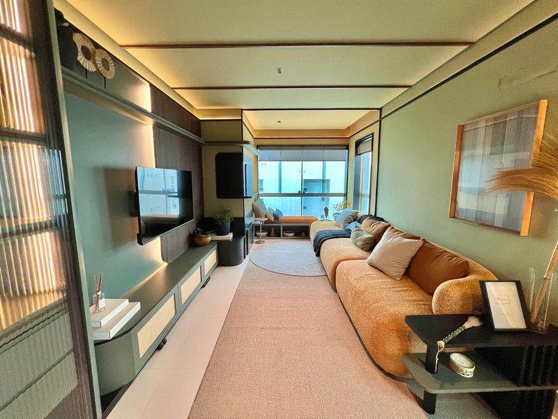 Apartamento mobiliado e decorado de dois dormitórios no Navegantes: 2ª foto da galeria de imagens do imóvel