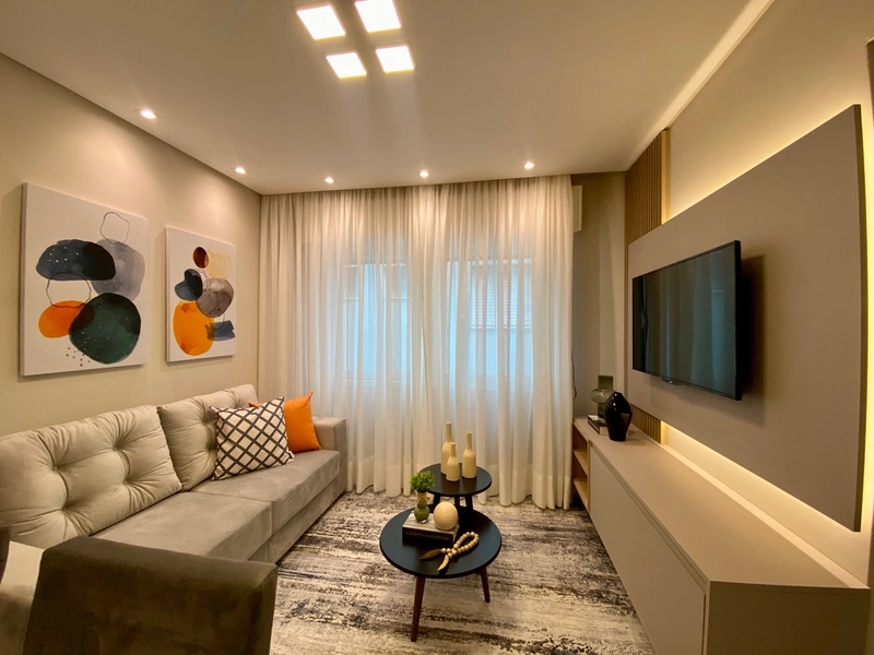 APARTAMENTO DECORADO, DE FRENTE PARA PRAÇA FLAVIO BOIANOVISK!!!: 3ª foto da galeria de imagens do imóvel