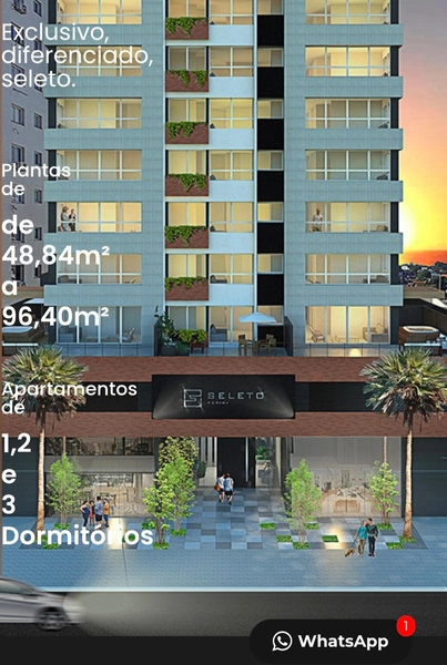 APARTAMENTO 2 SUITES -EDIFICIO SELETO - TOP!: 2ª foto da galeria de imagens do imóvel