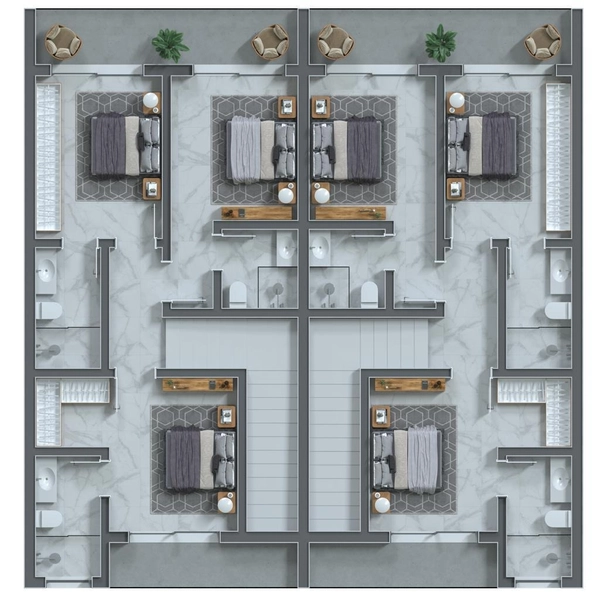 SOBRADO AMPLO, AAA -3 suites, em construção no Santorini TOP: 11ª foto da galeria de imagens do imóvel