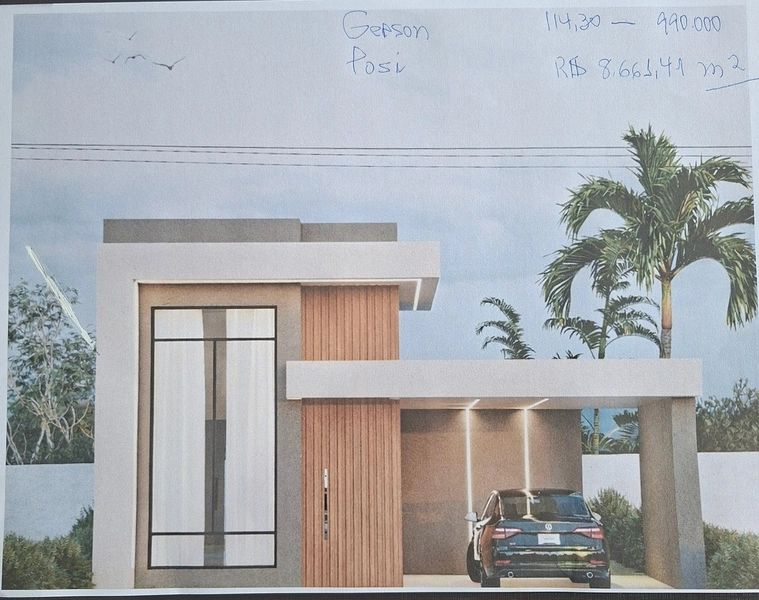 CASA CONTEMPORÂNEA NOVA - 3 SUITES MAIS LAVABO: 1ª foto da galeria de imagens do imóvel