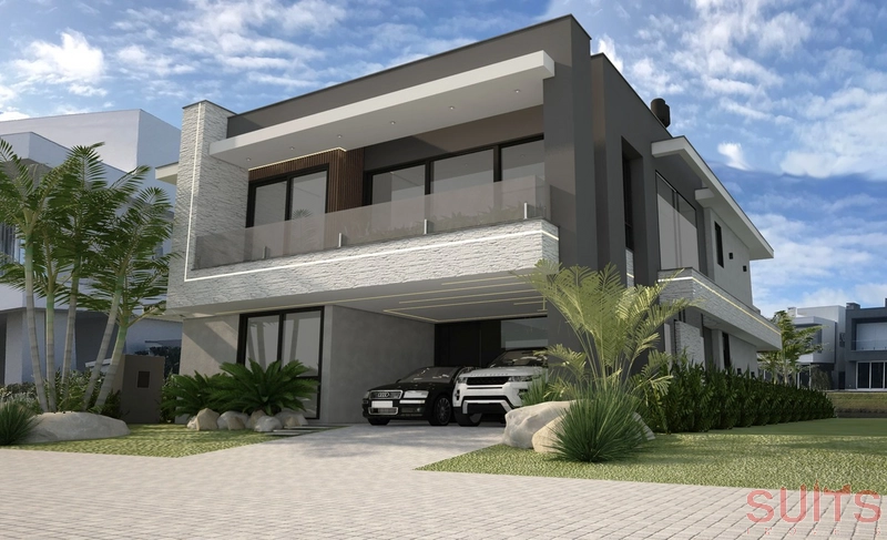 Mansão beira lago de alto padrão no condomínio Enseada: 2ª foto da galeria de imagens do imóvel