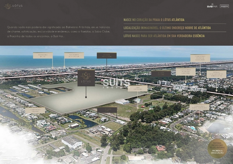 Lote em condomínio de alto padrão em Atlântida: 2ª foto da galeria de imagens do imóvel