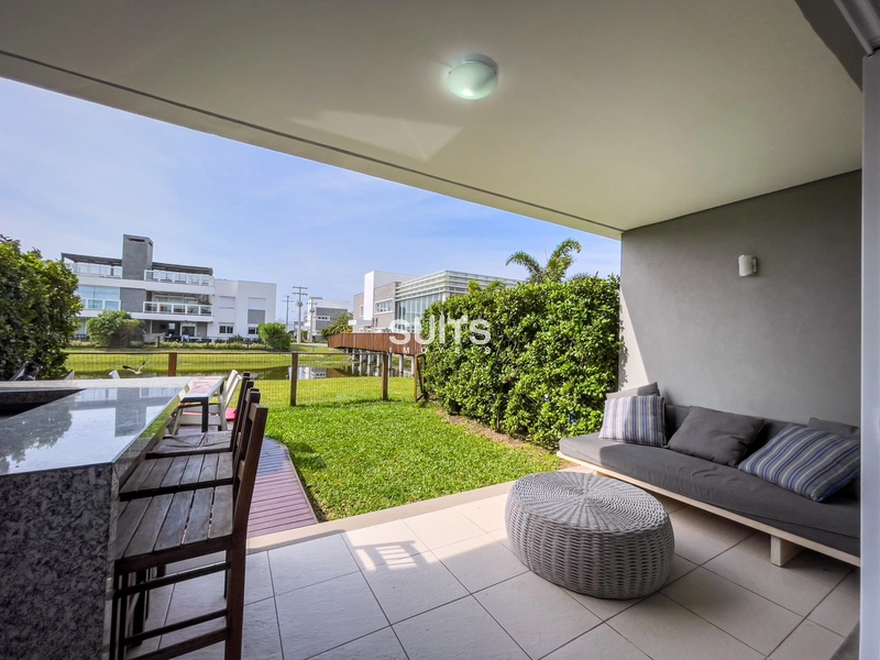 Apartamento giardino na beira do lago no cond. Rossi Atlântida: 9ª foto da galeria de imagens do imóvel