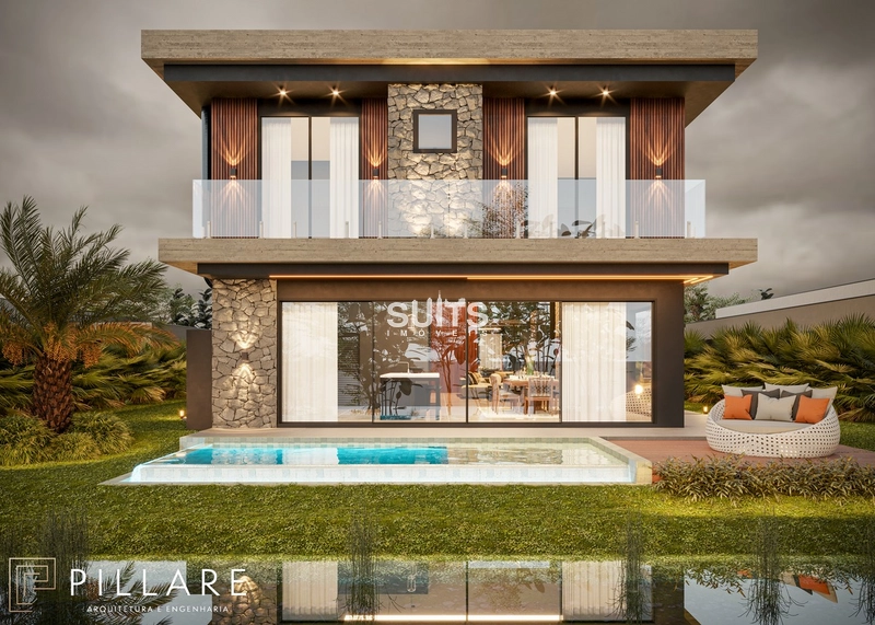 Lindo sobrado beira lago no condomínio Sunset no centro de Xangri-lá: 4ª foto da galeria de imagens do imóvel