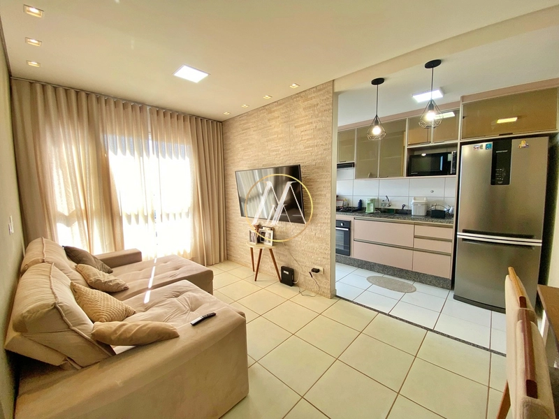 Apartamento mobiliado à venda com 3 quartos, piscina e lazer completo: 4ª foto da galeria de imagens do imóvel