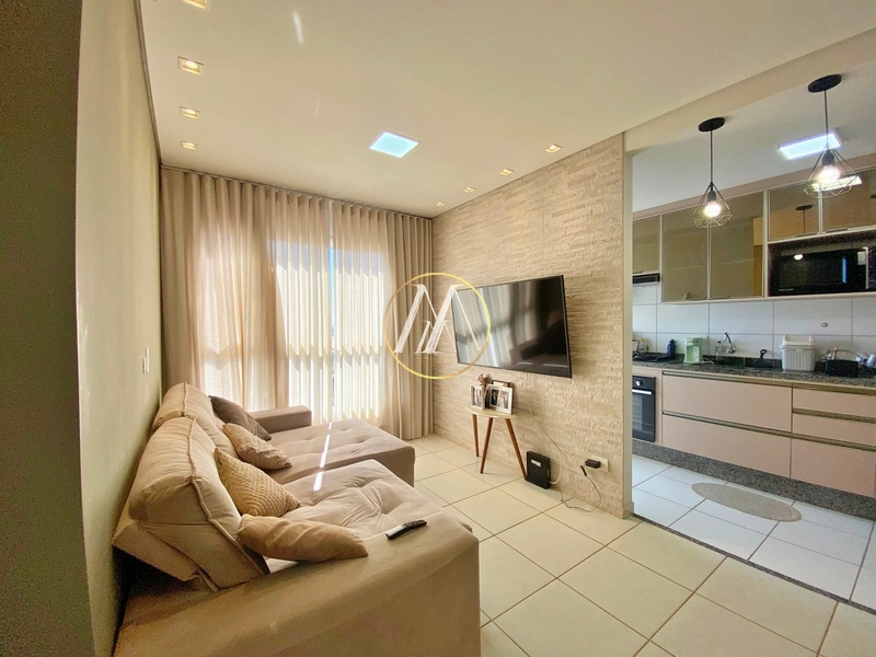 Apartamento mobiliado à venda com 3 quartos, piscina e lazer completo: 3ª foto da galeria de imagens do imóvel