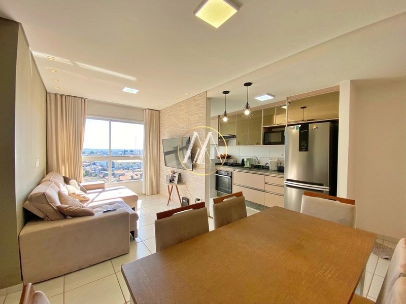 Apartamento mobiliado à venda com 3 quartos, piscina e lazer completo